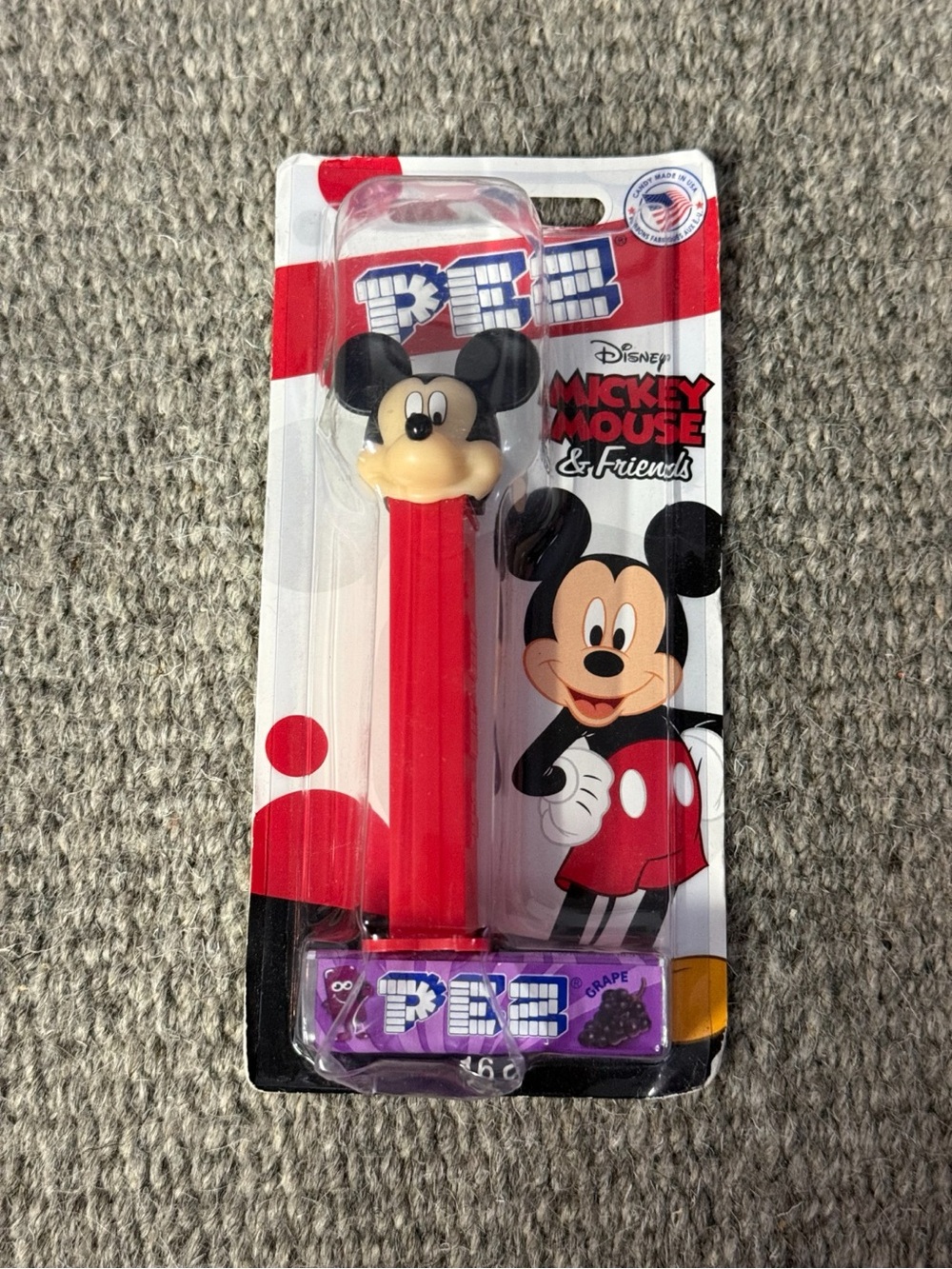Mickey Mouse Red PEZ Candy Dispenser - Official Brand